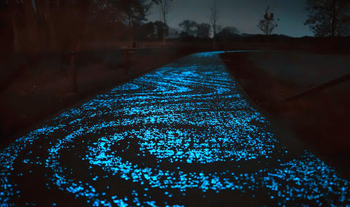 熒光石路面鋪裝